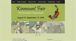 Desktop Screenshot of kinmountfair.net