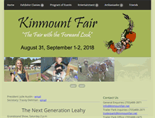 Tablet Screenshot of kinmountfair.net